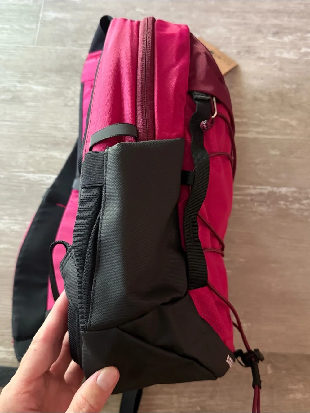 The North Face Borealis Mini Backpack in Lali Guran pink black NEW 10L